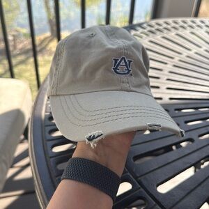 Auburn‎ Tigers War Eagle Faded Style Distressed Adjustable Khaki 21 Inc.